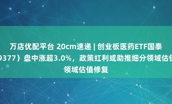 万店优配平台 20cm速递 | 创业板医药ETF国泰（159377）盘中涨超3.0%，政策红利或助推细分领域估值修复
